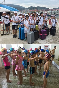 2018兩馬兒童夏令營3日啟程前往馬尾,參加為期8天豐富又多元的營隊活動。(圖:教育處)
