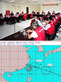 　今年首個侵襲台灣的強度颱風「瑪莉亞」，馬祖也在主要路線之上，地區災害應變中心於9日下午3時召開今年首次防颱工作會議；主持人縣長劉增應特別提醒各災防單位要嚴陣以待、相互支援。（圖／文：曹重偉）