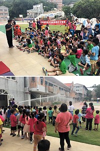 　正值暑假期間，家長小朋友外出戲水機會大增，介壽幼兒園特邀連江縣消防局介壽分隊前進校園進行防火防溺宣導，還舉辦救火模擬演練，讓小朋友們印象深刻。（圖／文：曹重偉）