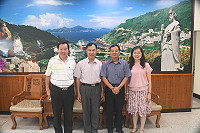 　連江檢察署新任檢察長郭永發昨日拜訪府會，期許未來雙方合作，共同守護馬祖治安。（圖／文：馮紹夫）