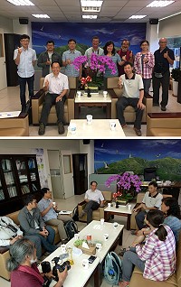 農委會林務局副局長廖一光17日來訪馬祖,關心馬祖燕鷗保護區及地質公園推動情形。(圖:產發處)