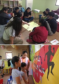 馬祖家扶中心昨天舉辦兒少倡議行動展,青年分享半年來學習成果。(圖:馬祖家扶)