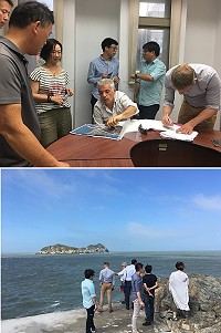　北竿機場擴建綜合規劃啟動，規劃專業團隊來馬現勘機場地形及土地概況。（圖：北竿航空站）