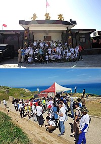　經過三天豐富知識灌注及實地體驗，考古基礎知識及田野工作實務研習營22日圓滿落幕，昨天最後一天特別專船前往亮島島尾遺址進行田野觀察，感受歷史性一刻的震撼。（圖：連江縣政府文化處）