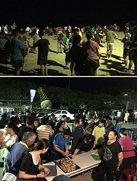 莒光海洋觀光年23日在東莒猛澳港內灣進行「牽罟」活動,吸引大批遊客前往體驗,牽罟活動大豐收,現場參與民眾嗨翻天。(圖/文:蔡夢玲)