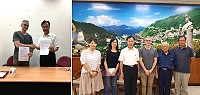 馬祖亮島考古研究成果再獲國際注目,丹麥自然歷史博物館地質遺傳中心、丹麥哥本哈根大學代表27日專程來馬與連江縣政府簽屬合作備忘錄,促進兩地考古發展及地質遺傳研究。(圖:連江縣政府文化處)