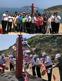 夢想成真的一刻!北竿鄉大坵橋(聯外道路)27日正式開工,縣長劉增應期望這座大橋能帶動北竿甚至是馬祖的觀光發展、擴大北竿觀光版圖,在各界的努力之下推動這項不可能的任務,未來更要打造大坵成為優質的生態旅遊島嶼,吸引1年20萬人次預期目標。(圖/文:陳鵬雄)