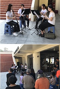 馬祖海灣音樂會跳島音樂祭,The_She演奏多首耳熟能詳中外經典曲目,帶民眾體驗一場豐富多元的聽覺饗宴。(圖/文:吳嘉榮)