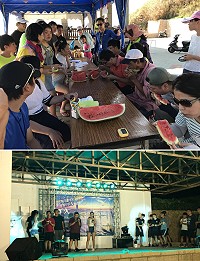 2018莒光海洋觀光年第1場趣味沙灘競賽活動及音樂會西莒登場,掀起活動高潮。(圖/文:宋幸儒)