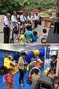 全縣第1間專屬親子館剪綵啟用,為北竿鄉親新增幸福小空間。(圖/文:陳鵬雄)
