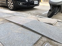 　熱到「爆」。（圖與文：陳鵬雄）