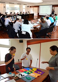 國民健康署社區預防及延緩失能人員培訓基礎課程2日在民俗文物館四樓會議室舉辦,地區衛福局等相關承辦人及從業人員獲益良多。(圖/文:曹重偉)