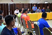 　東引警察所辦理107年度社區治安會議，福建連江地方檢察署檢察長郭永發宣示查察賄選與虛設戶籍人口列為重點工作，呼籲共同打造乾淨廉能的選舉環境。（圖／文：陳其敏）