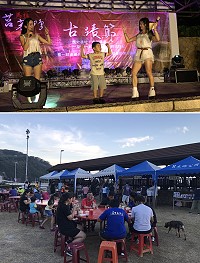 　2018莒光鄉古蹟節重頭戲登場，音樂晚會掀起活動高潮。（圖／文：宋幸儒）