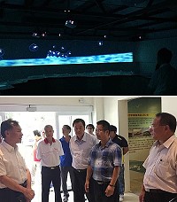 藍眼淚生態館預計8月10日開幕,館內穩定培養的夜光蟲讓民眾遊客一年四季都能看見藍眼淚。(圖/文:馮紹夫)