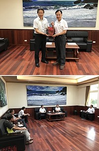 防檢局長馮海東6日訪視馬祖檢疫站和拜會縣府,同意將積極協助相關經費補助,健全馬祖地區動植物防檢疫工作。(圖/文:吳嘉榮)
