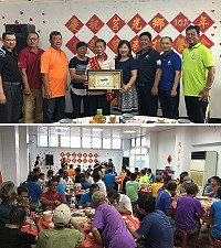 西莒模範父親表揚餐會7日舉行,表揚模範父親陳火金先生。(圖/文:宋幸儒)