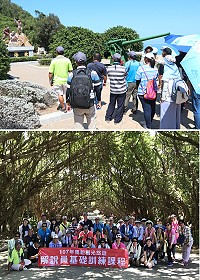107年馬祖觀光旅遊解說員基礎訓練課程,10日安排導覽南竿景點遊客中心、北海坑道等,培養導覽解說員專業知識。交旅局解說員基礎訓練課程10日上午前進西莒,認識在地的自然景觀及人文歷史。(圖/文:吳嘉榮、宋幸儒)