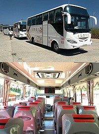 馬祖第3家遊覽車公司卡蹓遊覽車股份有限公司成立,6輛全新遊覽車提供團客更優質的旅遊品質。(圖:卡蹓遊覽車股份有限公司)
