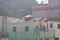 　縣府太陽能熱水器補助計畫最後一年，計畫經費即將用罄，越來越多民眾願意嘗試再生能源用電。（圖／文：馮紹夫）