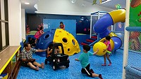 北竿親子館提供大人小孩好去處,遊戲學習一次滿足。(圖/文:陳鵬雄)