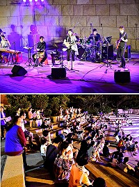 伴著夏夜晚風,由小老鷹樂團擔綱的「藍色七夕˙浪漫馬祖」音樂會17日晚間魅力登場,主唱小實帶來多首由她譜曲的在地詩人創作,如《藍眼淚》、《芹壁隨想》等,讓聽眾們度過浪漫又驚喜的夜晚。(圖/文:曹重偉)