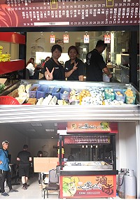 韓風滷味「七嘴八舌」山隴試賣,新式滷味帶給馬祖鄉親不一樣的新選擇。(圖/文:馮紹夫)