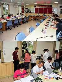 　為了解地區役政管理情形，內政部役政署30日由主任秘書李昊陞率考評小組一行，專程來馬執行役政業務督訪工作，並就戶役行政科所準備文本資料進行檢視。（圖／文：曹重偉）