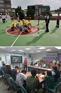縣府教育處委由東莒國小舉辦校園複合式災害防減災增能研習,加強校園防災意識,落實師生防災素養。(圖:教育處)