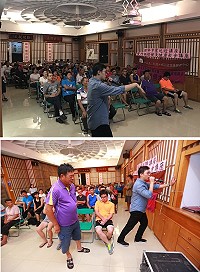 　莒光社區健康營造中心辦理「慢性病保健及健康飲食」講座，吸引滿場鄉親到場聆聽。（圖／文：宋幸儒、莒光社區健康營造中心）