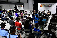 NTSO臺灣青年交響樂團木管五重奏昨晚首度抵馬公演,為滿場聽眾帶來10首動聽悅耳的歌曲。(圖/文:曹重偉)
