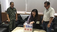 2018莒光古蹟節有獎徵答活動10日由鄉長謝春欗、莒光守備大隊隊長賴志忠及民政課課長曹以樹共同抽出31位幸運兒。(圖/文:宋幸儒)