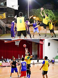經過7天激烈賽事,三對三籃球社區聯誼賽社會組四強及長青組兩強順利產生,觀眾都說此屆各隊實力最為接近,每場都很緊張,今晚進行四強交叉決賽及冠軍賽,還有現場報名的3分球大賽,不來可惜。(圖/文:曹重偉)