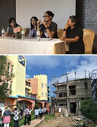 2018年金馬澎島嶼民宿經營座談暨民宿觀摩活動10日至13日於澎湖舉辦,三方針對離島民宿發展交換意見。(圖:馬祖民宿發展協會)