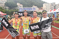 　張家班稱霸馬祖三鐵，張家豪榮獲菁英組男子第1名，張婷婷、張嘉家包辦菁英組女子第1、2名，戰績輝煌。（圖／文：馮紹夫）