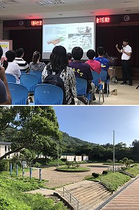 配合老舊校舍重建,塘岐國小推動學生移置計畫,108學年度學生在運動場搭建臨時教室中上課,校方與家長會及地方各界完成溝通。(圖:塘岐國小提供)
