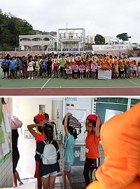宣導地震、火災防災知識與觀念,本縣各國中小於國家防災日9月21日在各校校園內同步辦理地震防災演練。(圖:教育處)