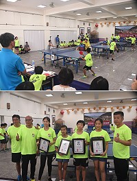 縣運前哨戰!107年體育季桌球錦標賽昨日開打,首日進行國中、國小組賽程。(圖/文:馮紹夫)