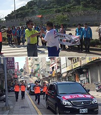 107年全民運動會29日在苗栗舉行,聖火昨日傳抵馬祖,地區角力隊完成傳遞任務。(圖/文:馮紹夫)