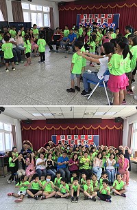 　仁愛國小28日辦理教師節奉茶活動，表達對老師的關心與服務，場面溫馨又歡樂。（圖／文：吳嘉榮）