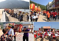 塘岐信德堂探花府慶祝新廟落成,1日廟方結合兩岸三地信眾舉辦全島大繞境祈福活動。(圖/文:陳鵬雄)