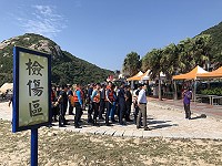 　北竿地區今天首度針對旋翼機失事實施搶救演練，1日及2日已完成預演。（圖／文：陳鵬雄）