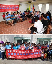 身心障礙協會譜寫關愛樂章歌唱聯誼活動歡樂登場,障友們競相開唱,自成特色,各奪風采,場面相當熱鬧。(圖/文:曹重偉)