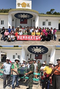 馬祖觀光協會組勞軍團挺進高登最前線,慰問島上官兵辛勞,也對爭取高登局部開放觀光充滿期待。(圖:馬祖觀光協會)