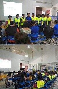 　南竿鄉馬港社區參加106年社區治安工作評鑑，一舉榮獲甲等獎，由縣警局行政科長陳登堯轉頒獎座以示嘉勉；縣警局肯定該社區持續努力拚治安，也順道舉辦治安講座，希望鄉親們做好守望相助。（圖：連江縣警察局）