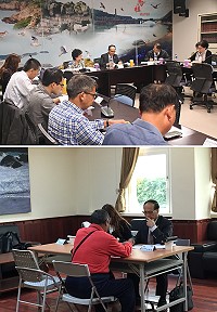 監察院107年度地方機關巡察第1組昨日抵達南竿,受理民眾陳情,也了解連江縣政府業務推行狀況。(圖/文:馮紹夫)
