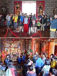 2018馬祖秋慶壓軸媽祖在馬祖昇天祭13日由媽祖文化巡禮打頭陣,邀請到文史工作者王花俤率多位遊客鄉親實地探查馬祖的媽祖五寶,豐富廟宇知識加上引經據典,讓遊客收穫匪淺。(圖/文:曹重偉)