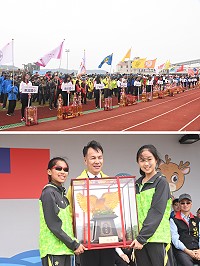 　107年縣運會圓滿閉幕，最大獎「總統獎」由中正國中小獲得；各代表隊選手相約2年後再見！（圖／文：馮紹夫）