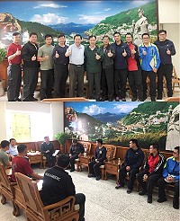 　回家最樂！經消防局多次反映及立委陳雪生協助爭取，有8位出身在馬祖，卻在台各地打拚的消防職員終於如願返鄉服務；縣長劉增應期許他們發揮在台服務的經驗與所長，帶動消防工作提升。（圖：連江縣消防局）