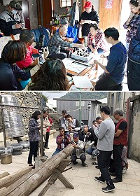 記錄木工技藝及傳承,文化處27日、28日兩天舉辦馬祖傳統大木作匠藝工作坊,邀請資深木匠陳元元說明各工具使用方式,並以自宅為實例,指導學員照順序進行拼裝,讓學員了解木工世界的深奧。(圖/文:曹重偉)